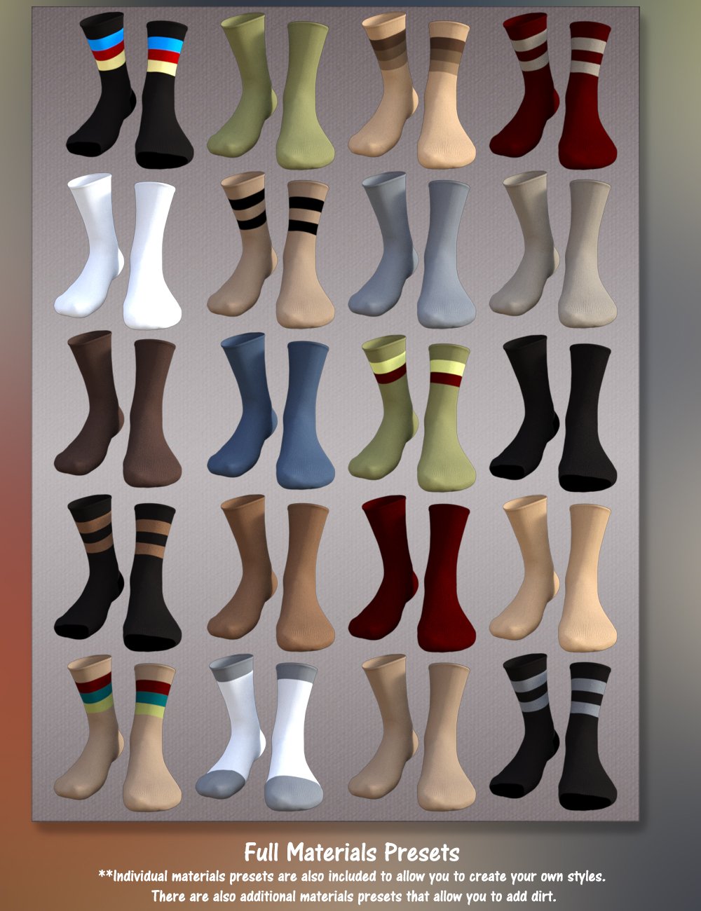 Everyday Shoes and Socks for Genesis 8 Male(s) by: Titan XiVirtual_World, 3D Models by Daz 3D