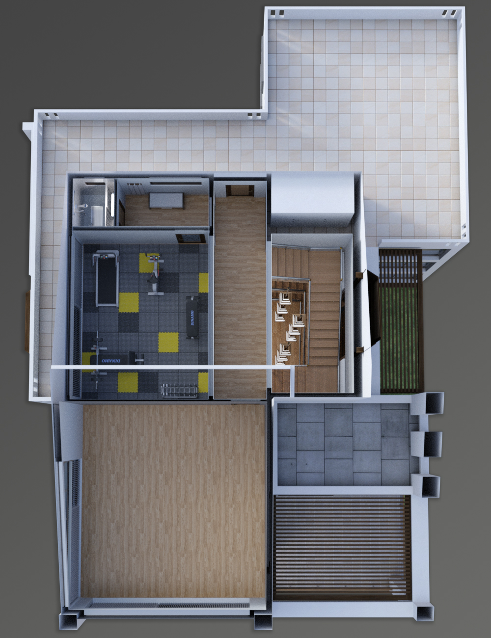 Modern House 2 Props Floor 3 and 4 by: petipet, 3D Models by Daz 3D