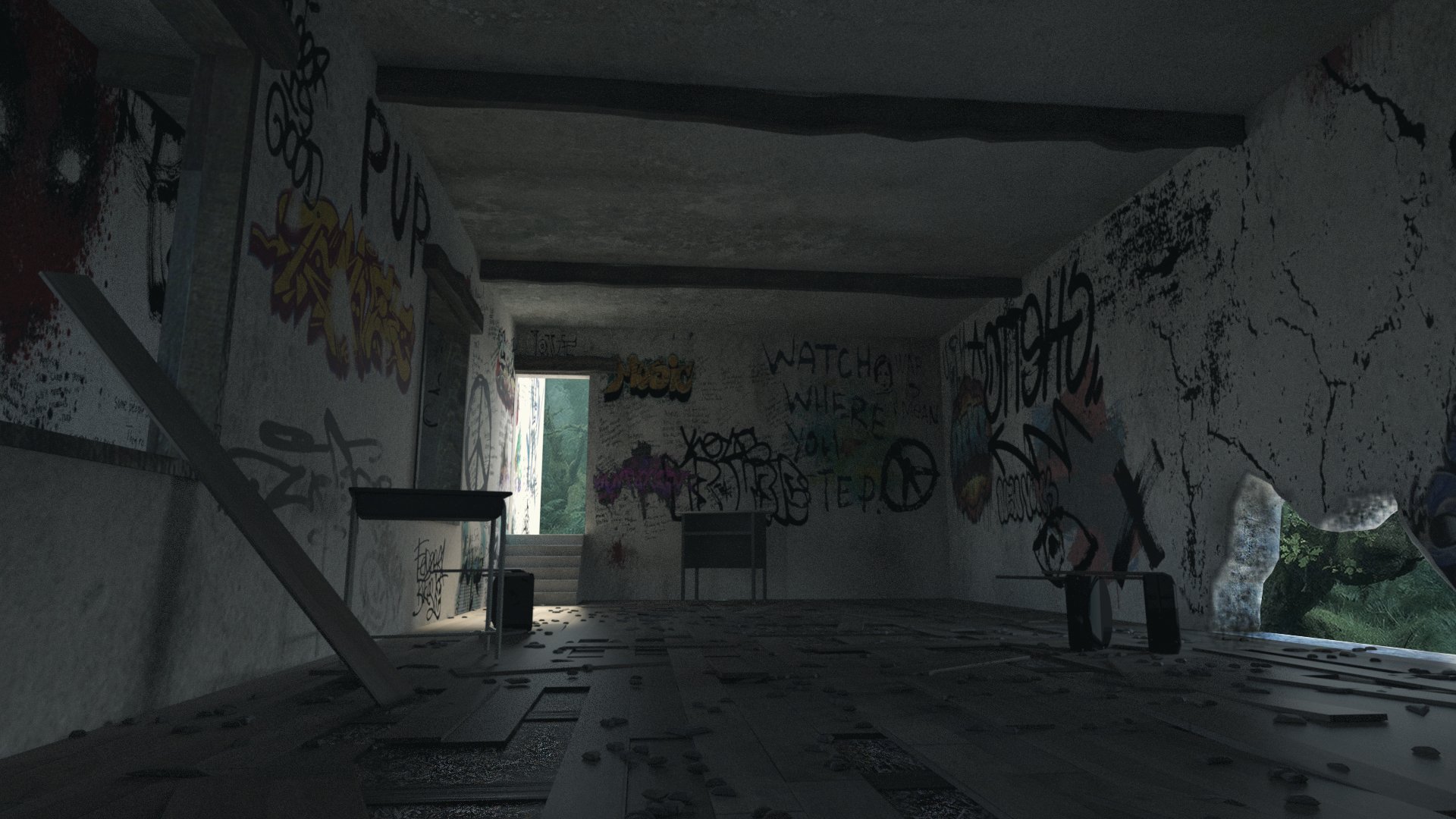 Abandoned School Abandoned School by: PerspectX, 3D Models by Daz 3D