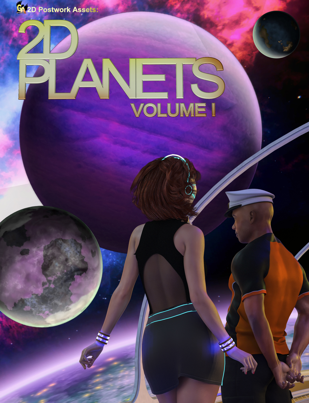 2D Postwork Assets Planets by: Griffin Avid, 3D Models by Daz 3D