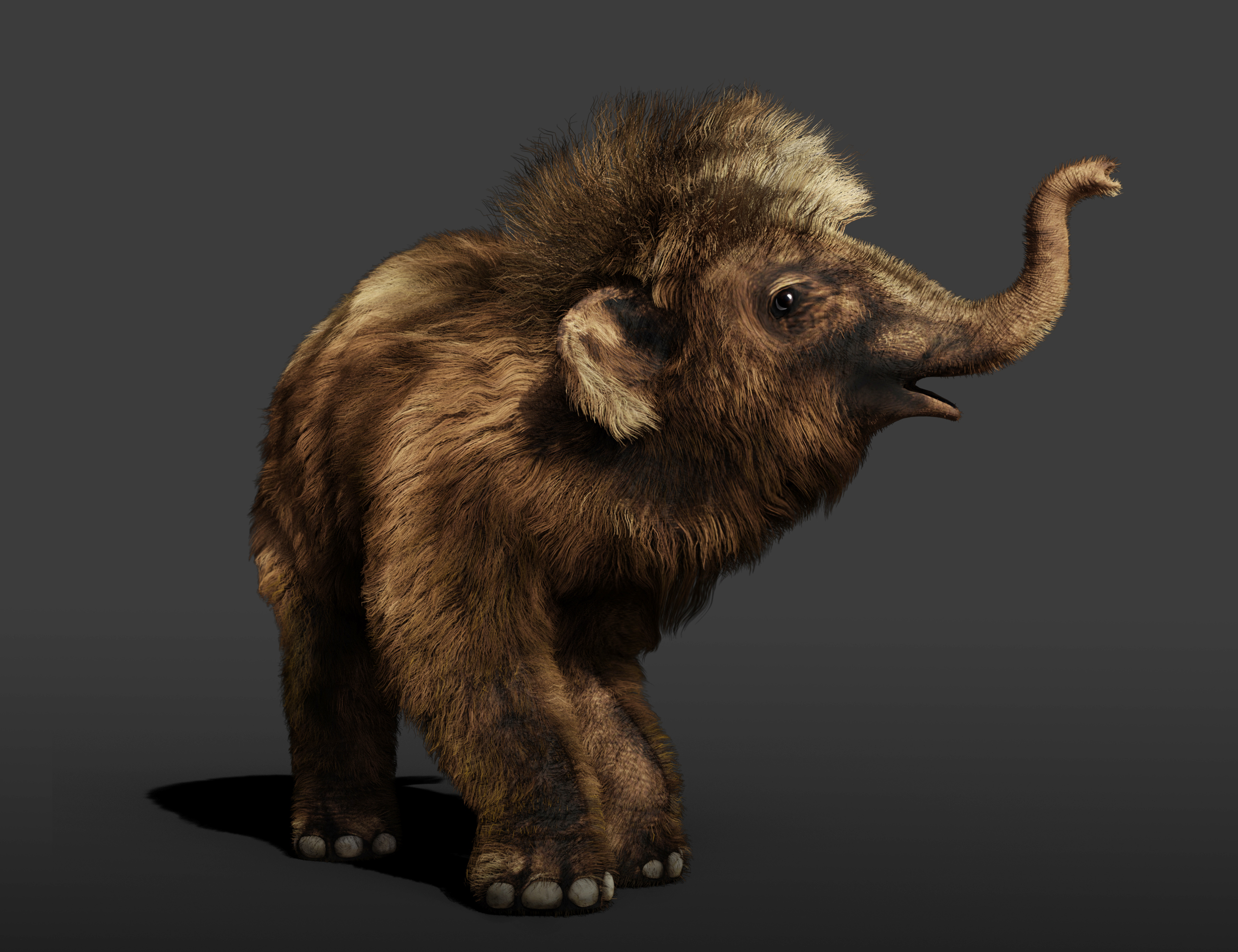 dForce Hair for Woolly Mammoth by AM by: Alessandro_AM, 3D Models by Daz 3D