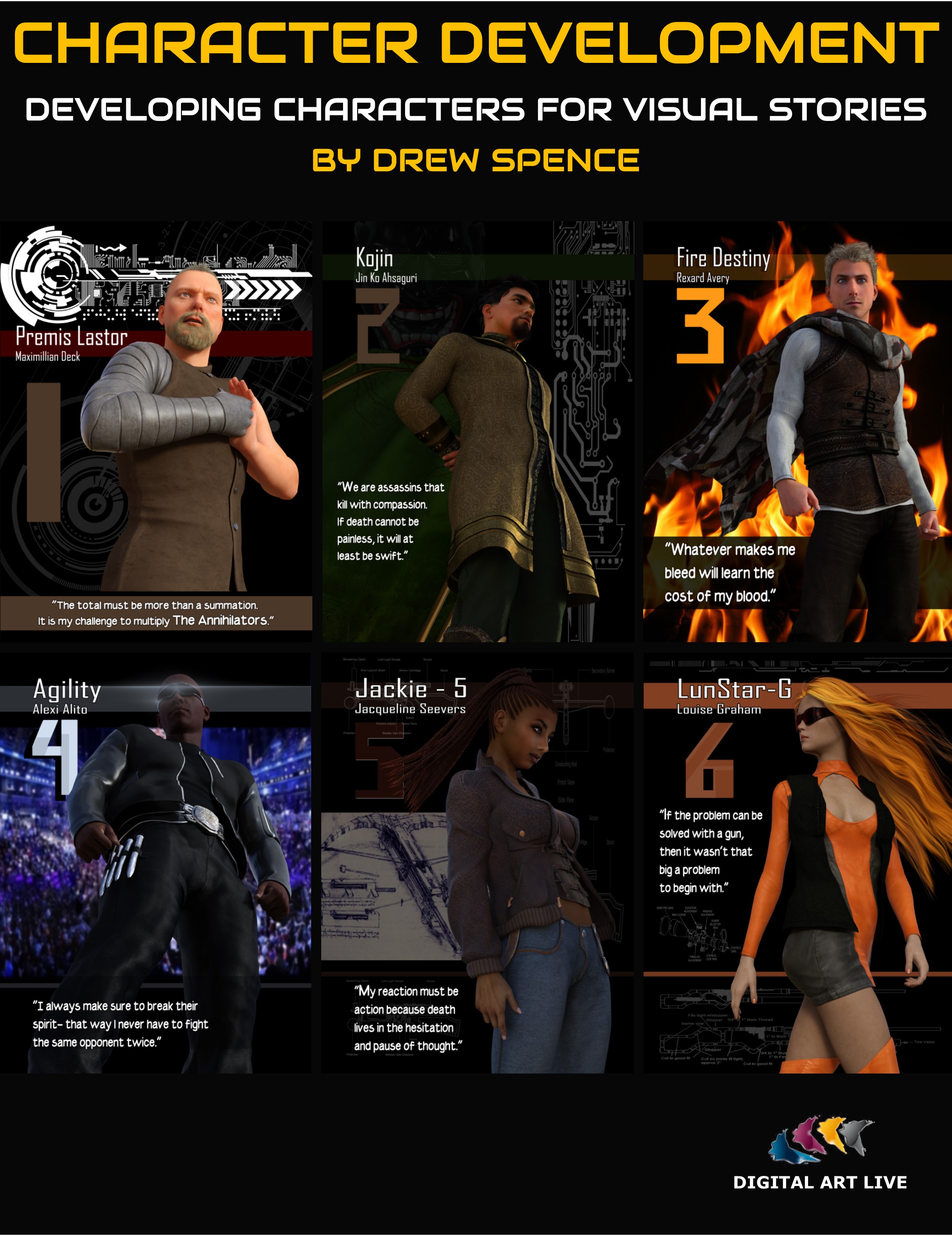 Character Development for Visual Stories by: Digital Art Live, 3D Models by Daz 3D