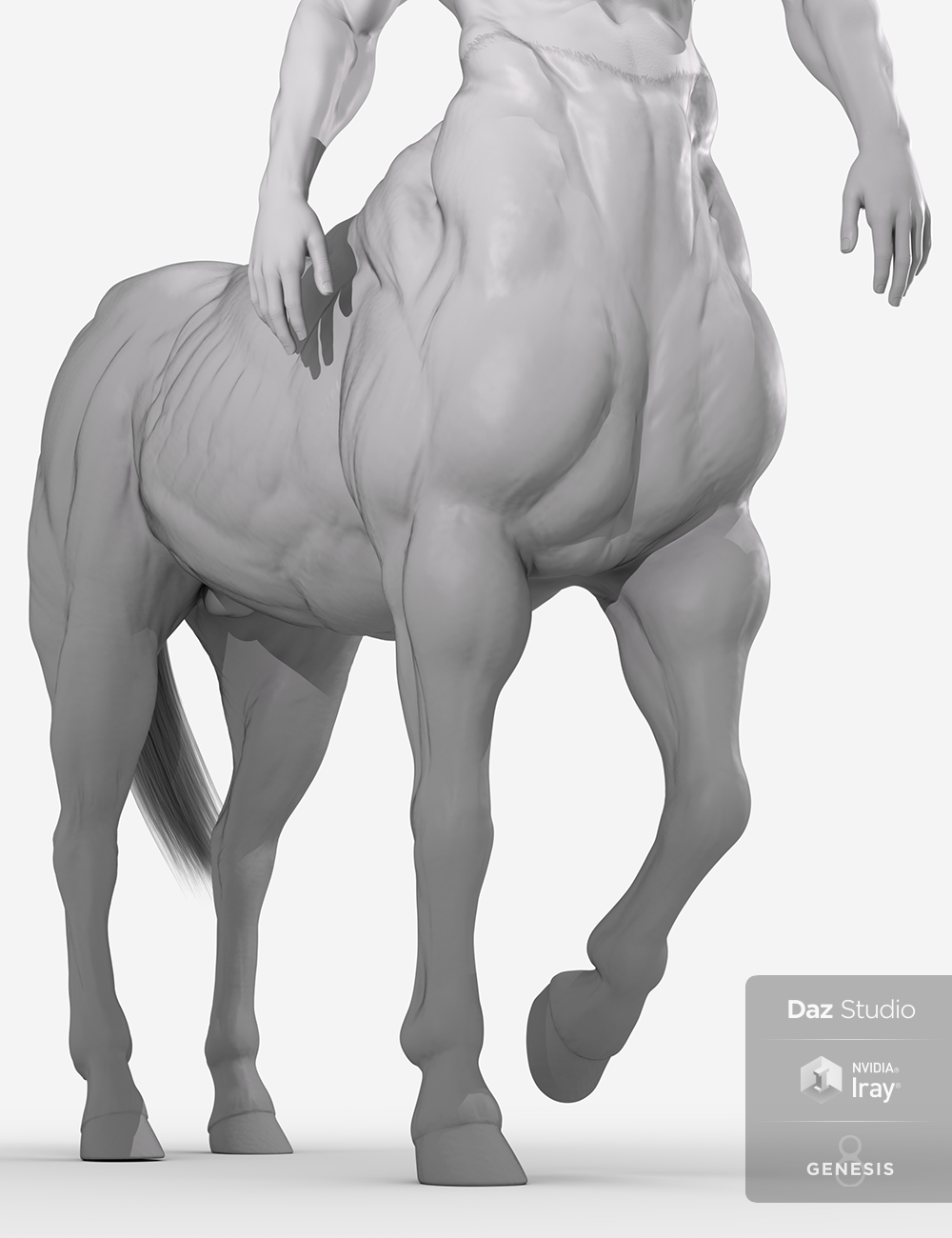 HD Physique Shaping for Genesis 8 Male Centaur by: Sixus1 Media, 3D Models by Daz 3D