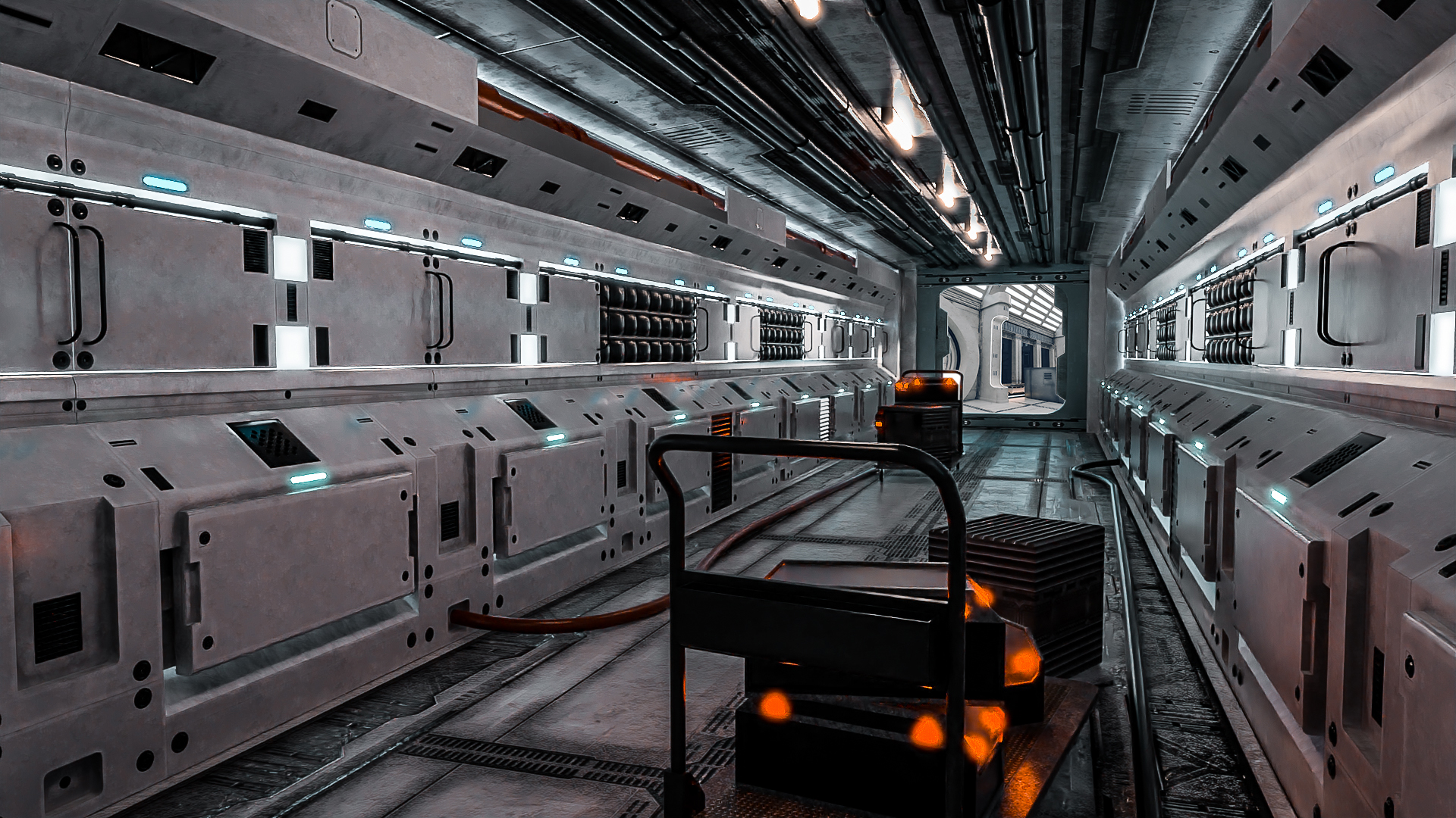Tesla Scifi Corridor by: Tesla3dCorp, 3D Models by Daz 3D