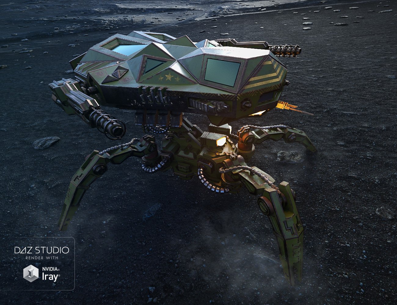 Dominator Crab: Nemesis by: Moonscape GraphicsSade, 3D Models by Daz 3D