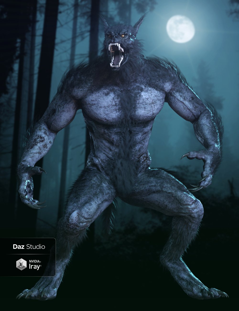 HH Werewolf by: Herschel Hoffmeyer, 3D Models by Daz 3D