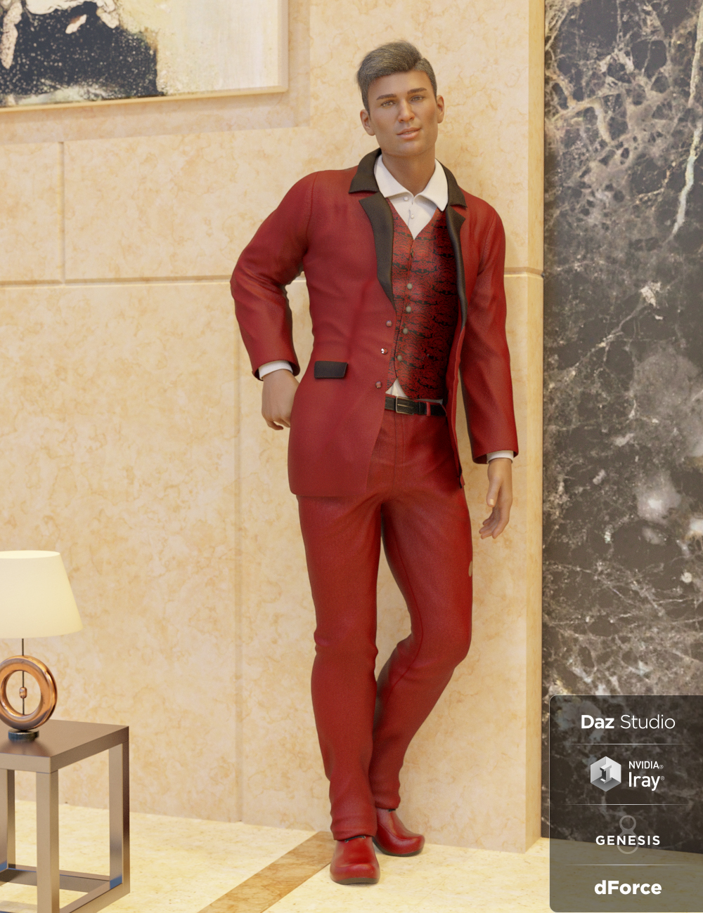 The Chairman HD Outfit Textures by: DestinysGarden, 3D Models by Daz 3D