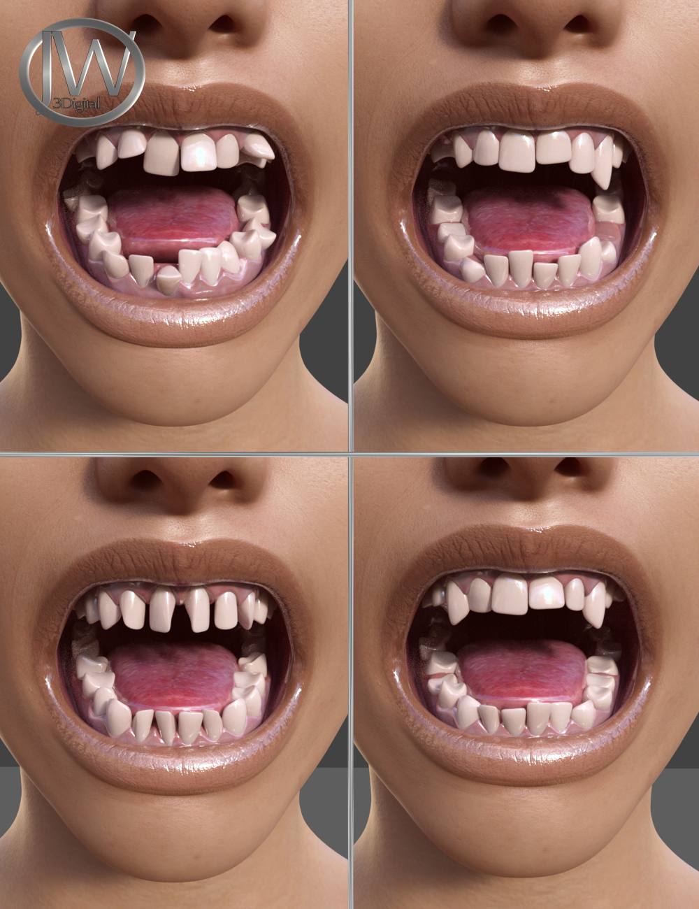 Teeth Master Control for Genesis 8 Female by: JWolf, 3D Models by Daz 3D