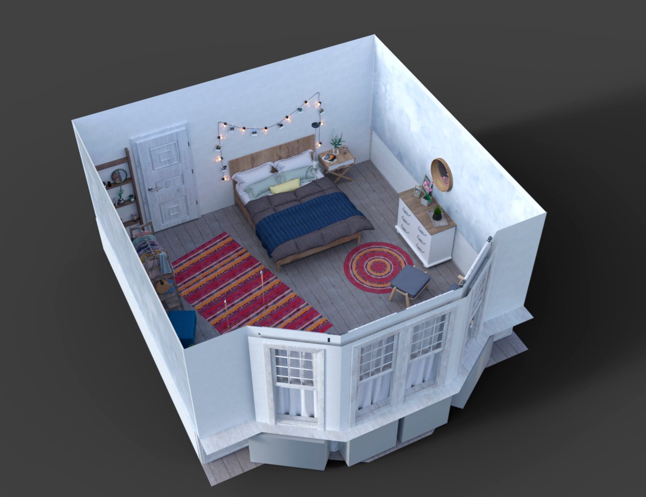 Summer Mood Bedroom by: Dimidrol, 3D Models by Daz 3D