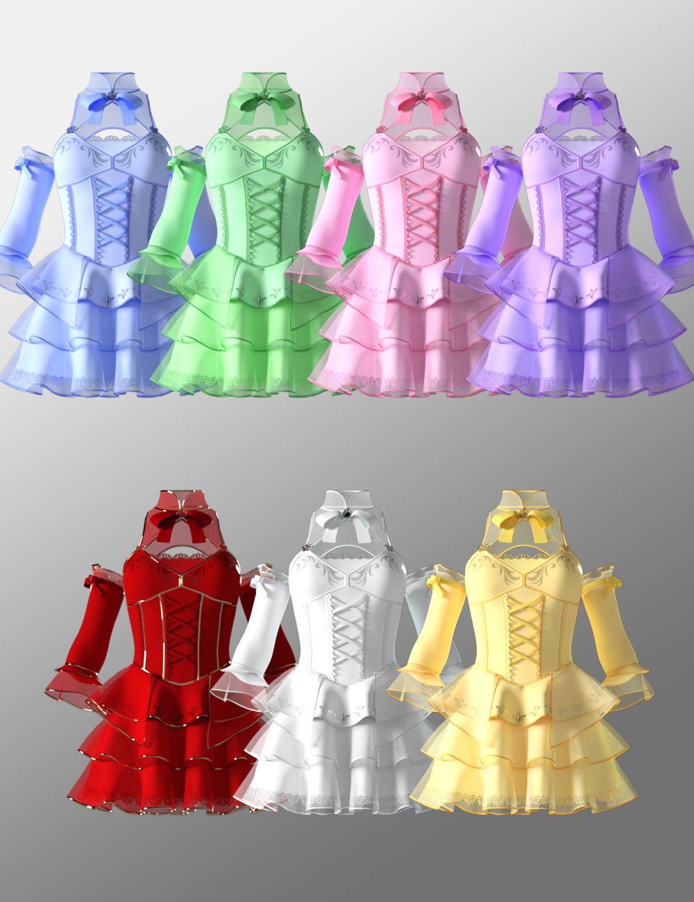 dForce CB Fantasy Suit for Genesis 8 Female(s) by: Cinnabar, 3D Models by Daz 3D