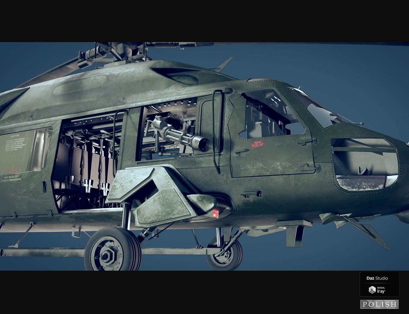 BH Support Helicopter BH Support Helicopter by: Polish, 3D Models by Daz 3D