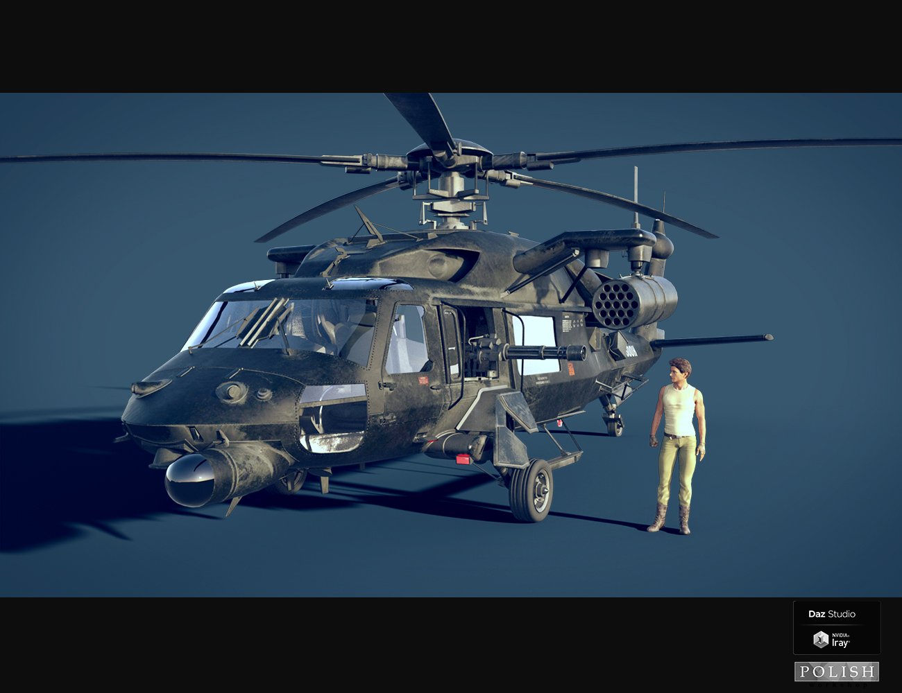 BH Support Helicopter by: Polish, 3D Models by Daz 3D