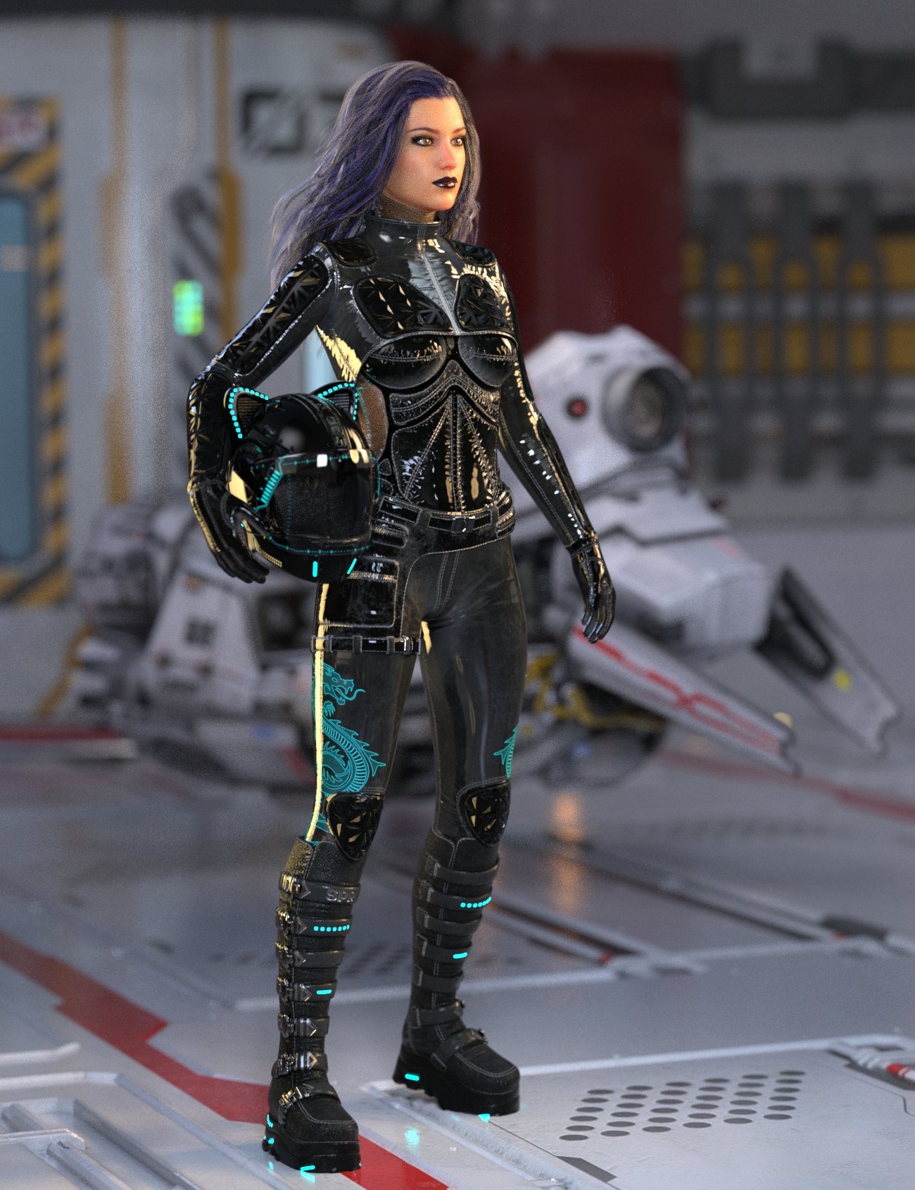 Space Racer Outfit for Genesis 8 Female(s) | Daz 3D