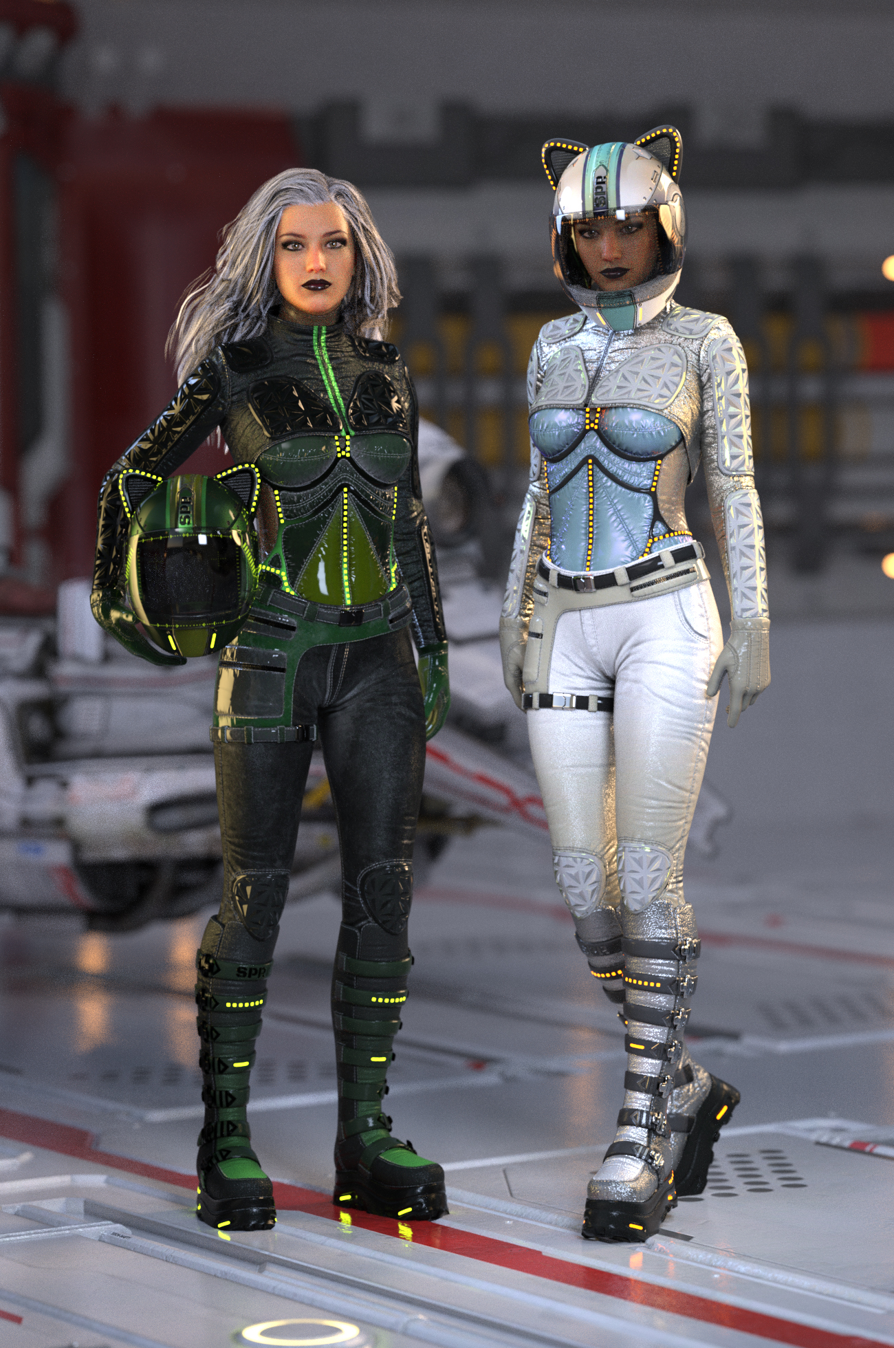 Space Racer Outfit Textures by: Demian, 3D Models by Daz 3D