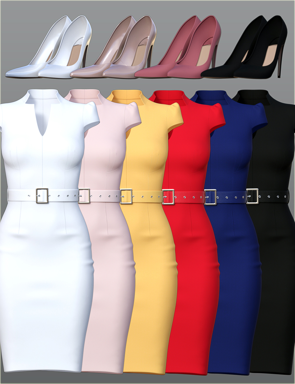 dForce H&C Belted Office Dress Outfit for Genesis 8 Female(s) dForce H&C Belted Office Dress Outfit for Genesis 8 Female(s) by: IH Kang, 3D Models by Daz 3D