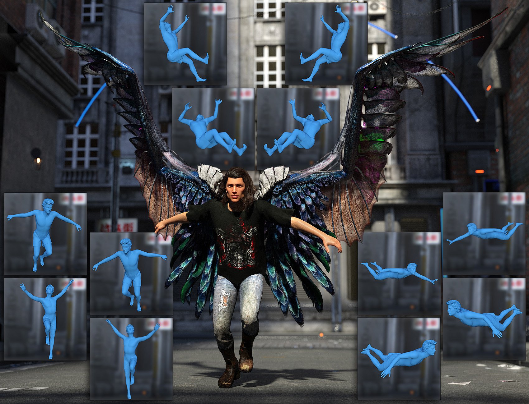 Arki's Wings Arki's Wings by: Arki, 3D Models by Daz 3D