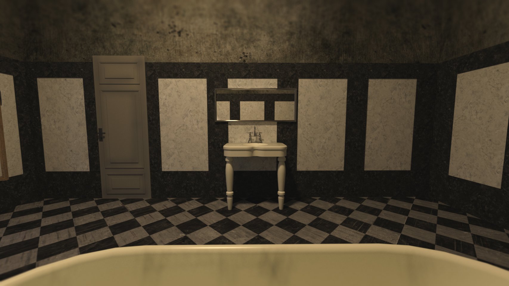 Haunted Bathroom by: PerspectX, 3D Models by Daz 3D