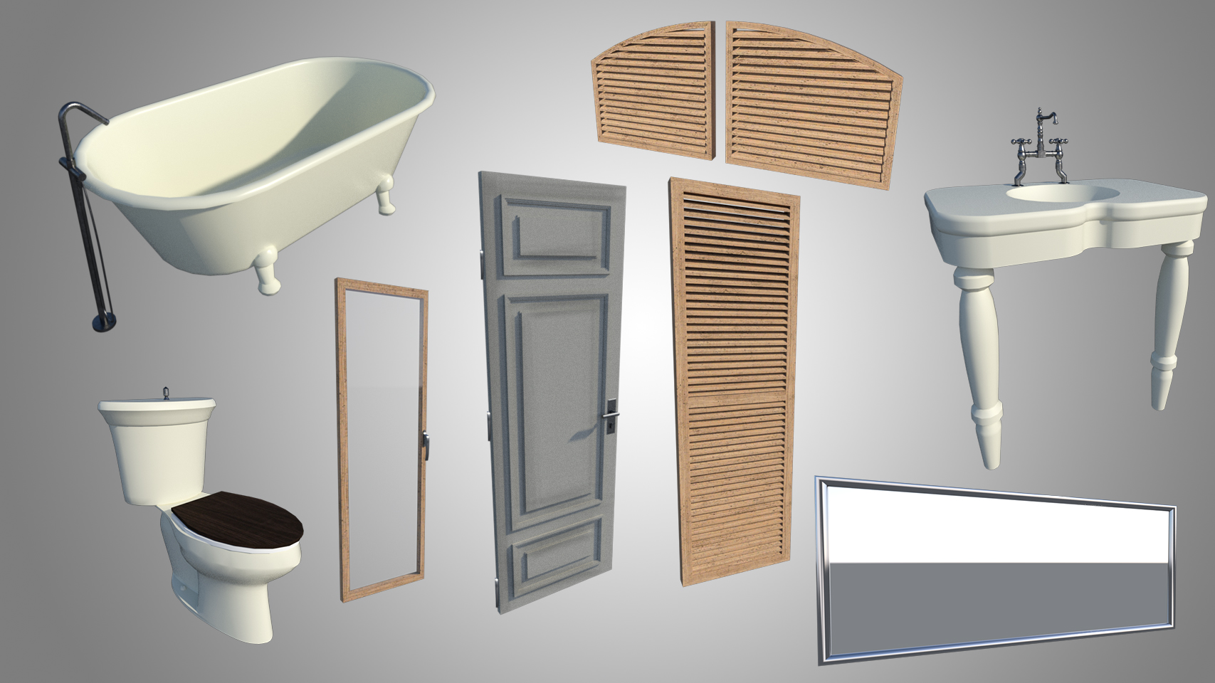 Haunted Bathroom Haunted Bathroom by: PerspectX, 3D Models by Daz 3D