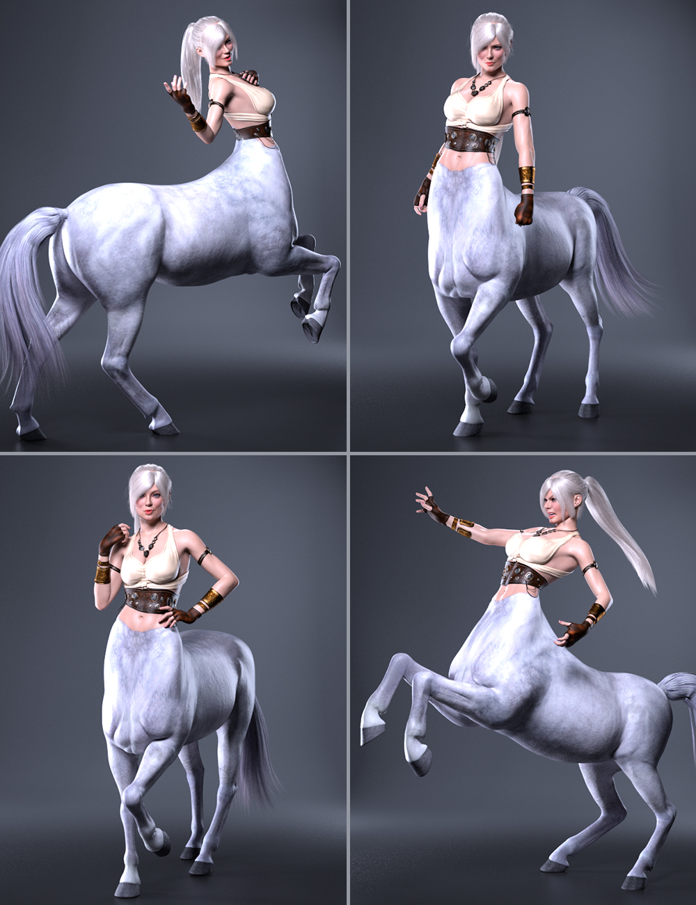 Stallions Strength Poses for Genesis 8 Centaur by: 3D Sugar, 3D Models by Daz 3D