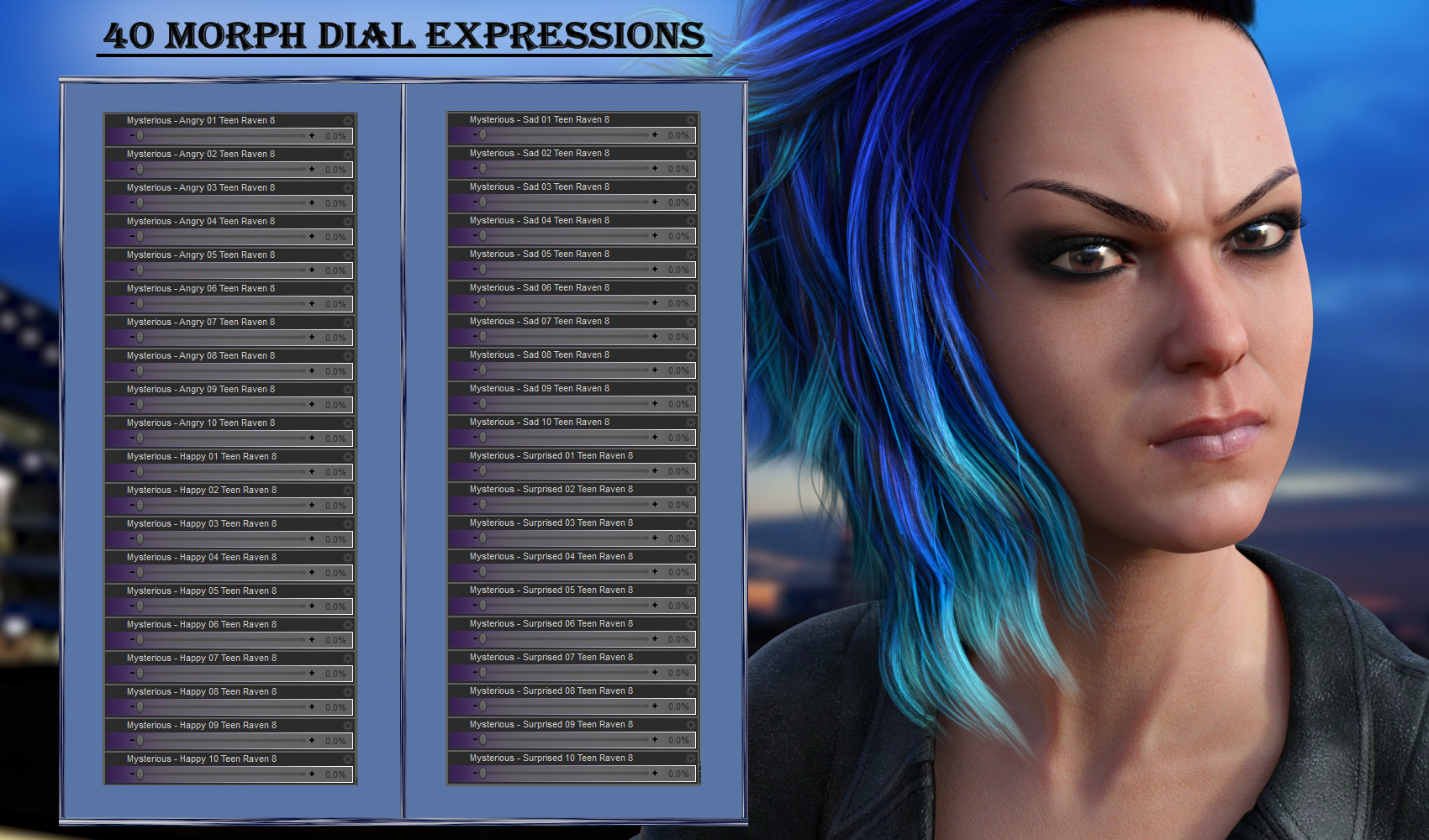 Mysterious - Expressions for Genesis 8 Female Mysterious - Expressions for Genesis 8 Female by: JWolf, 3D Models by Daz 3D
