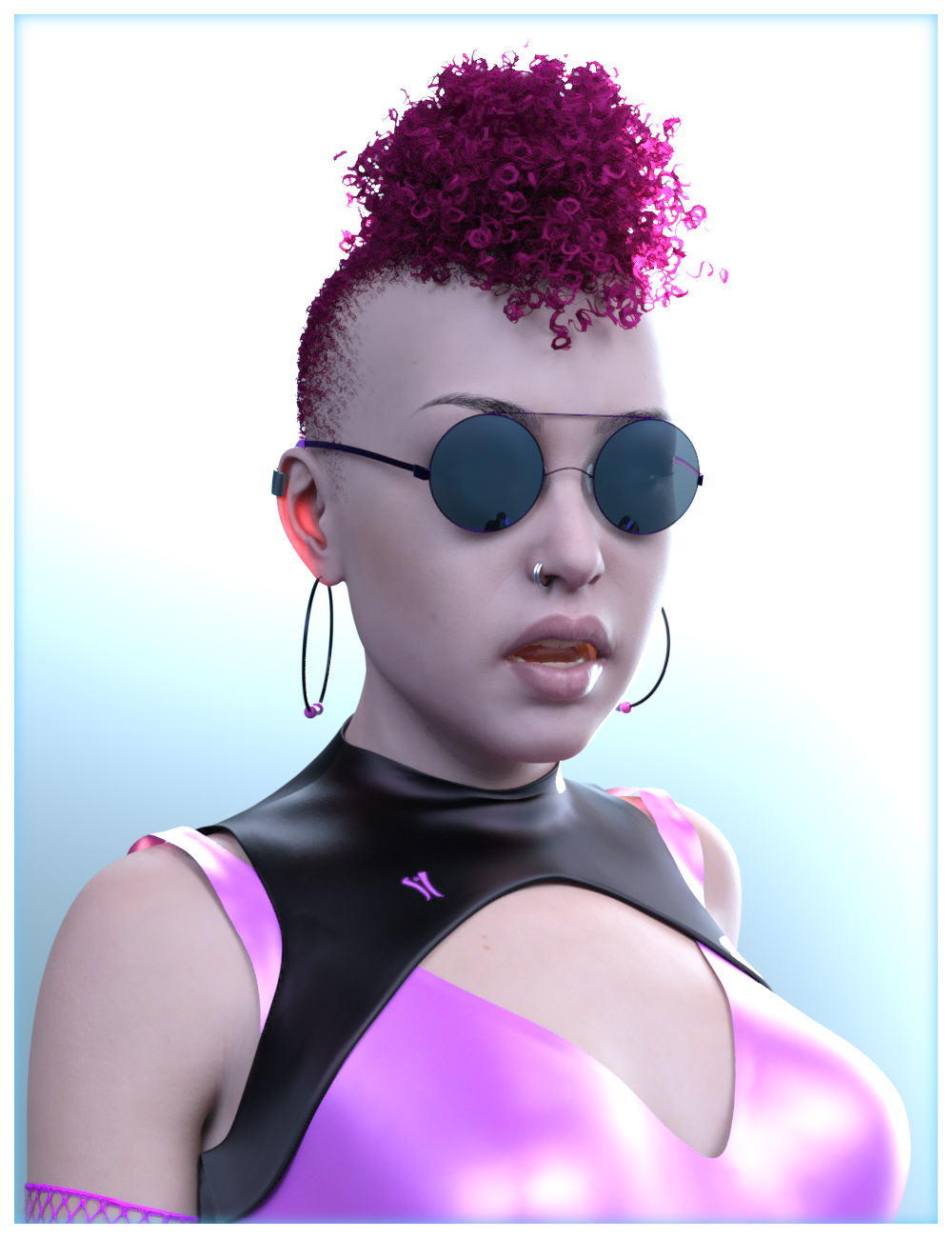 dForce Rave Party Outfit for Genesis 8 Female(s) by: Nathy Design, 3D Models by Daz 3D