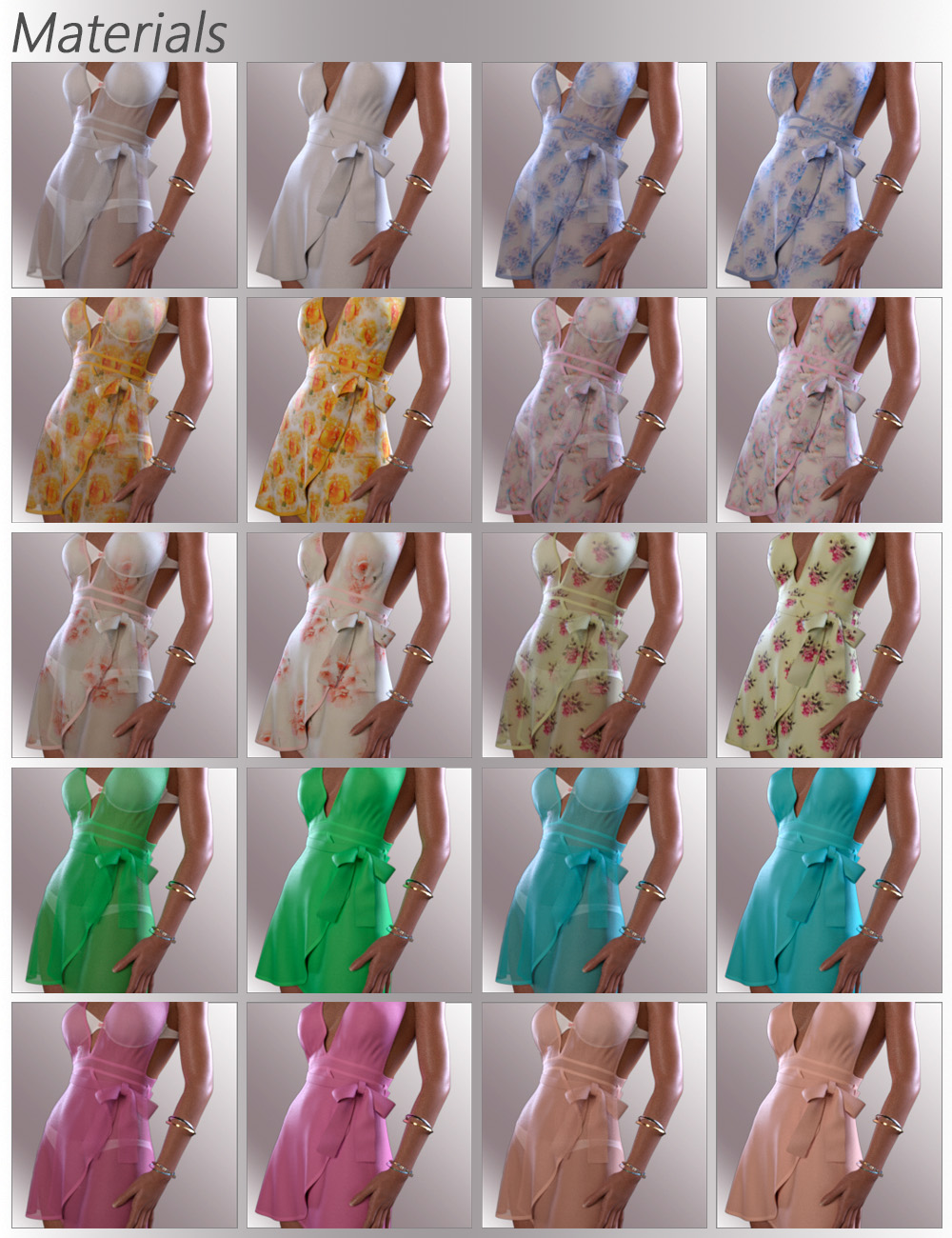 dForce Aimee Candy Dress for Genesis 8 Female(s) by: OnnelArryn, 3D Models by Daz 3D