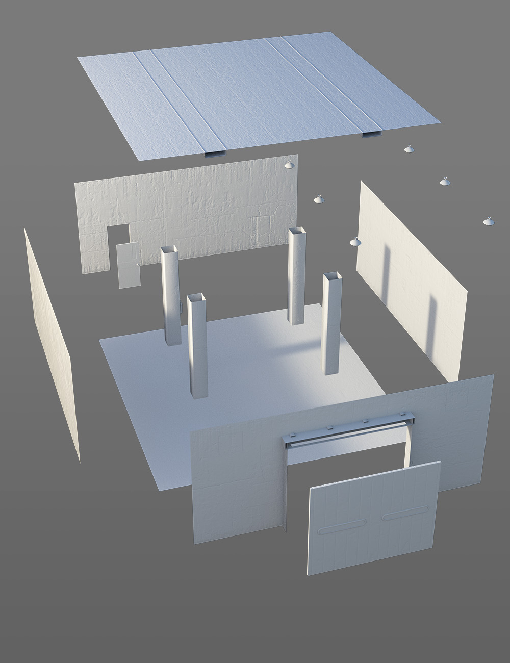 Old Garage Interior by: , 3D Models by Daz 3D