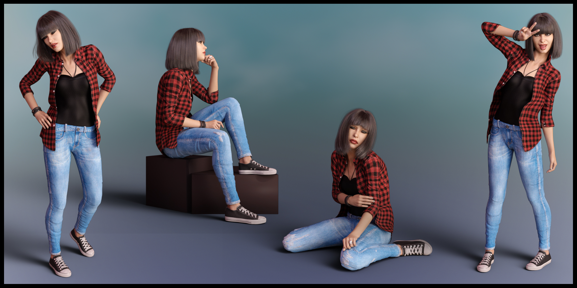 Mood Poses for Teen Raven and Genesis 8 Female Mood Poses for Teen Raven and Genesis 8 Female by: lunchlady, 3D Models by Daz 3D