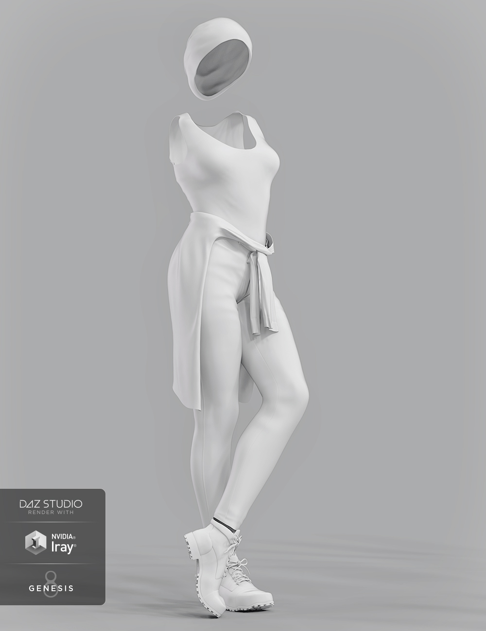 dForce Urban Casual Outfit for Genesis 8 Female(s) by: Barbara BrundonDestinysGardenUmblefugly, 3D Models by Daz 3D