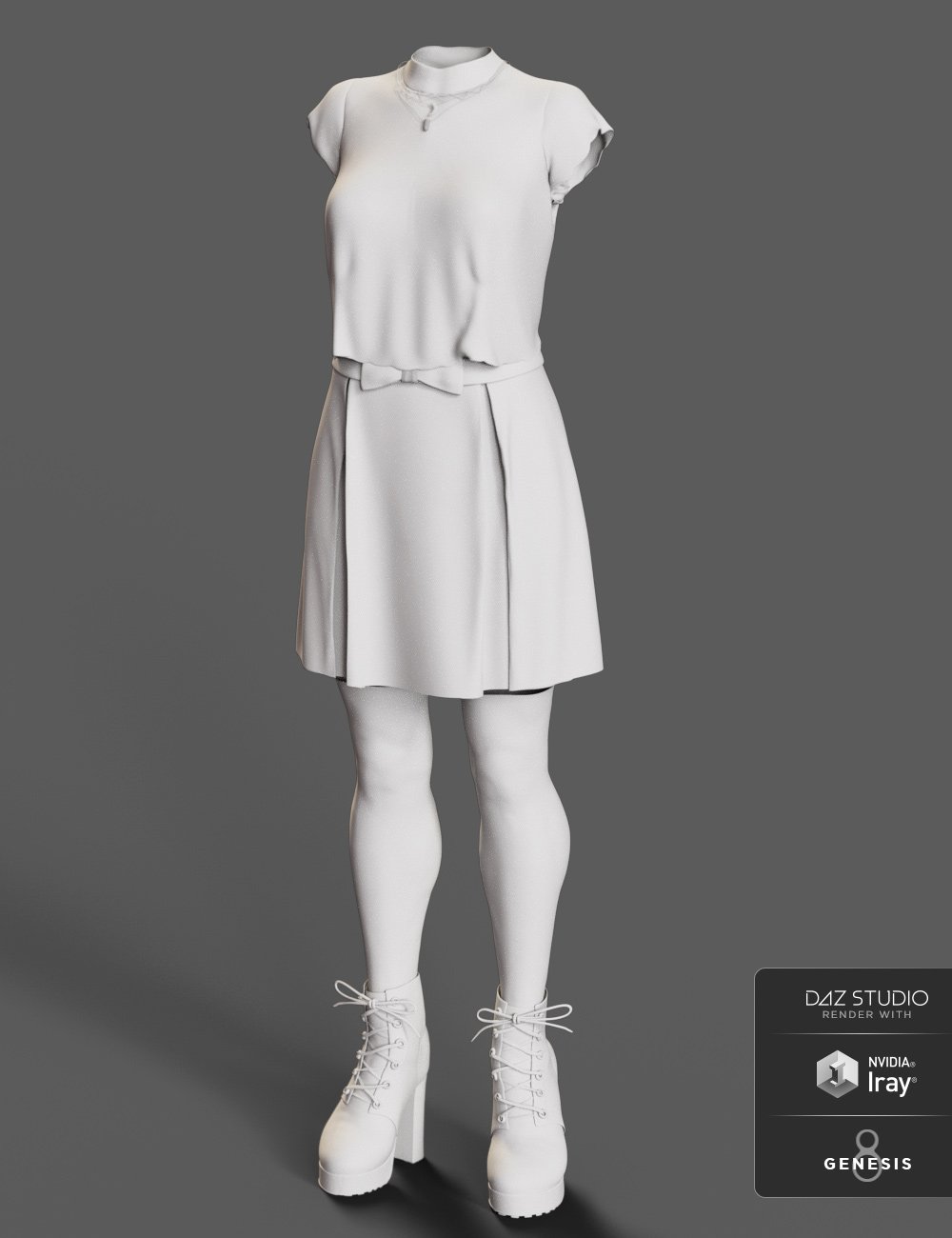 dForce Emo Style for Genesis 8 Female(s) by: ArienBarbara Brundon, 3D Models by Daz 3D