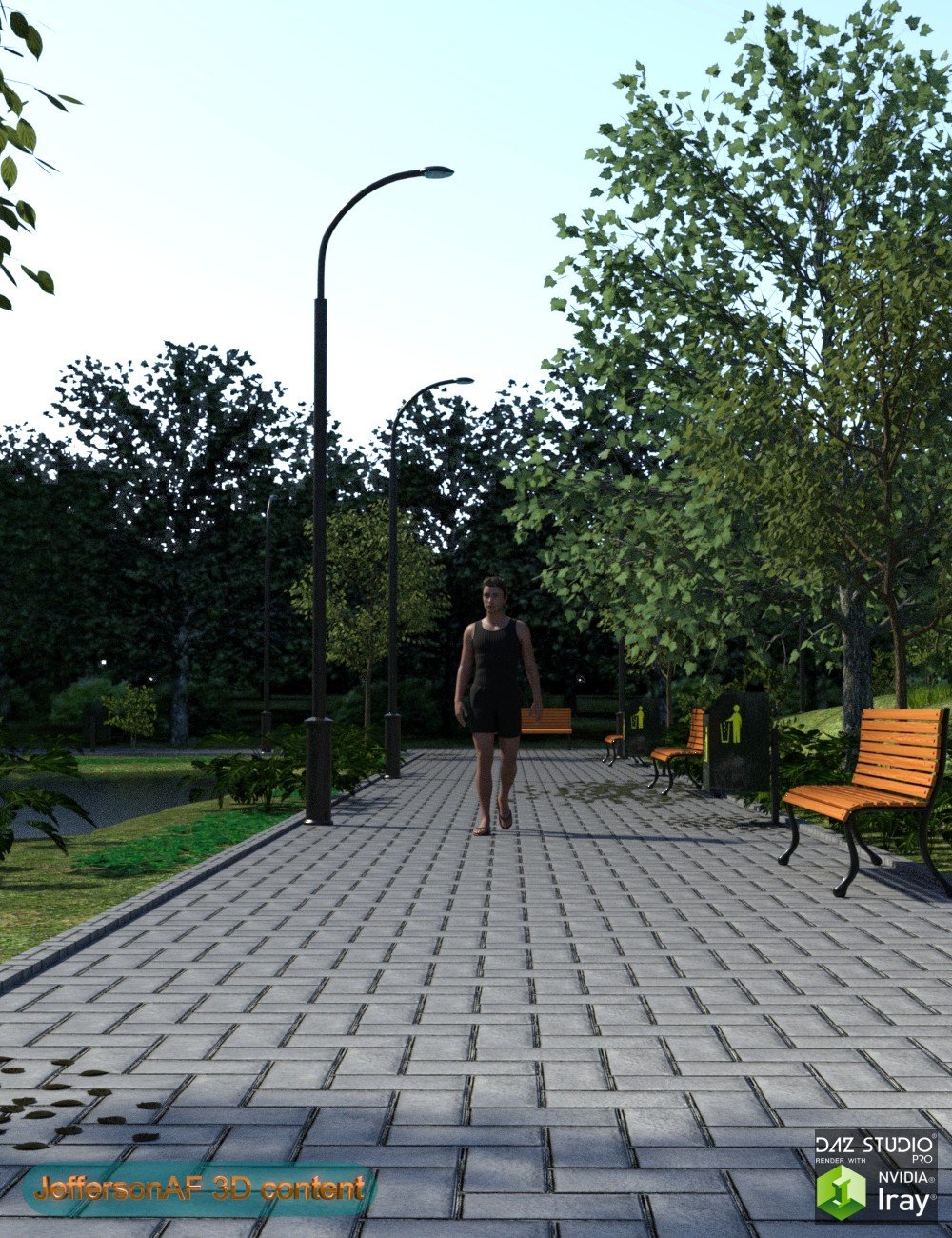 The Park Way by: JeffersonAF, 3D Models by Daz 3D