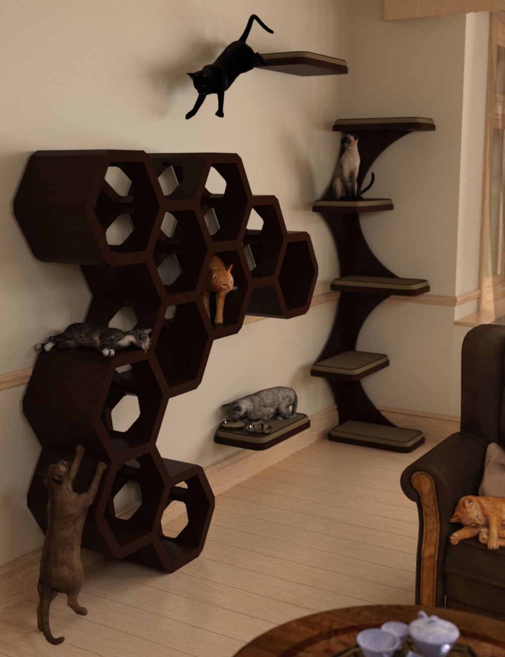 House Cattitude III Props by: Elliandra, 3D Models by Daz 3D