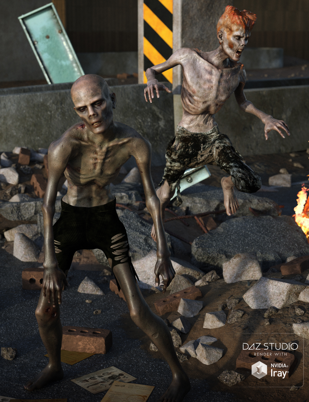 Dead Man Walking HD for Genesis 8 Male by: E-Arkham, 3D Models by Daz 3D