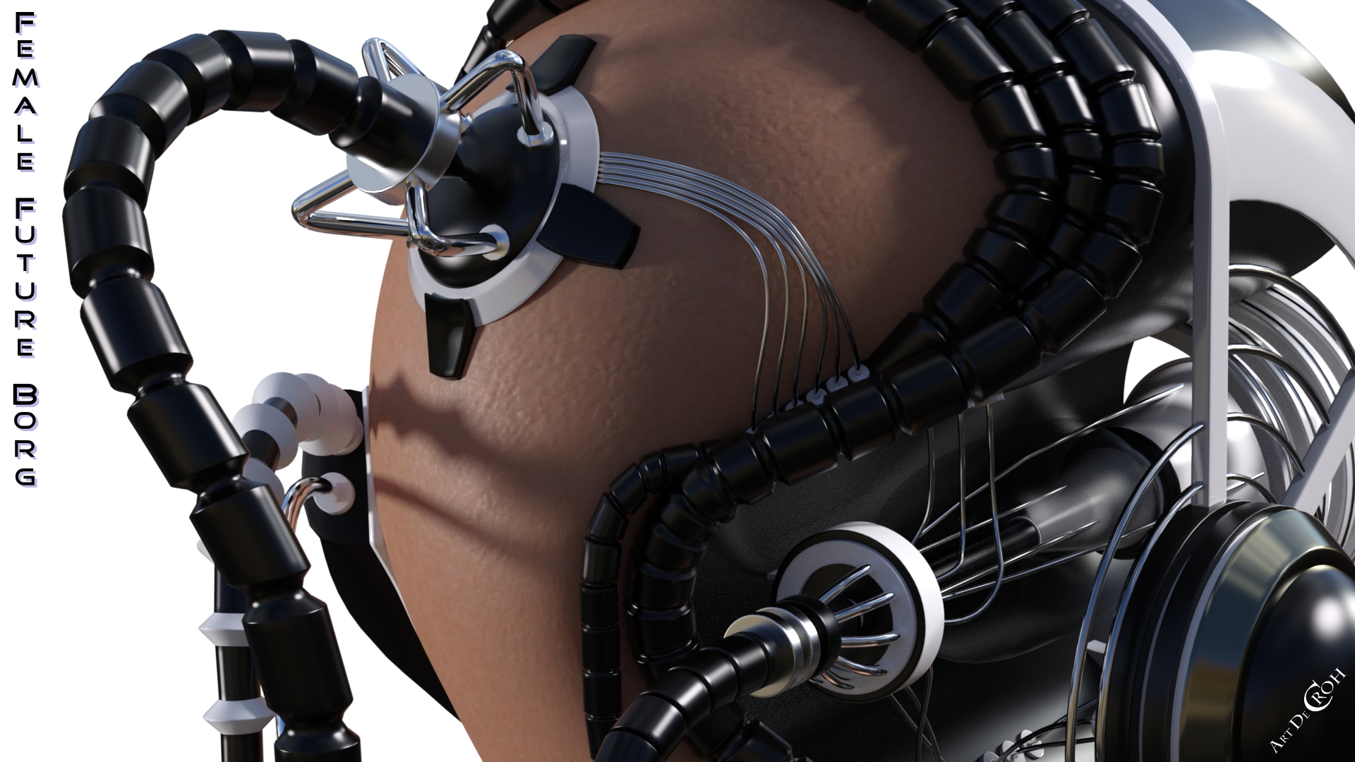 Female Future Borg for Genesis 8 Female(s) by: Art-de-Croh, 3D Models by Daz 3D
