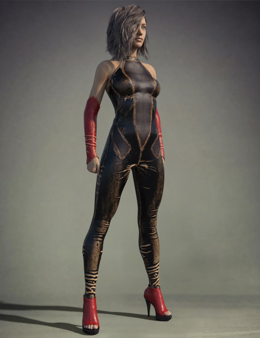 COG Leather Suit for Genesis 8 Female(s) by: CatOnGlade, 3D Models by Daz 3D