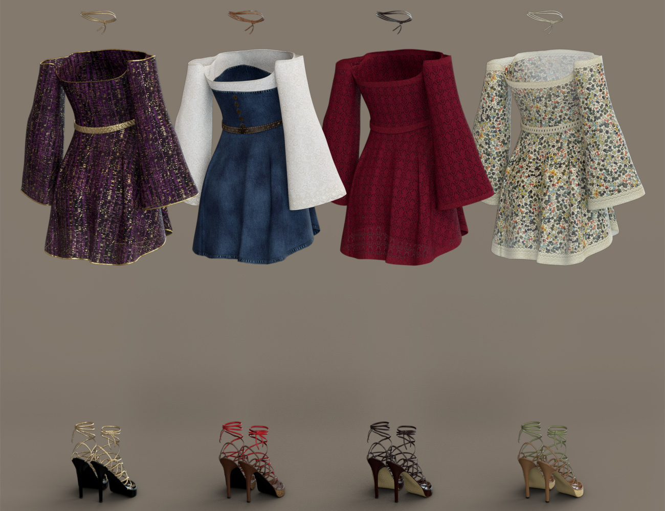 dForce Sugar Dreams Outfit Textures by: Anna Benjamin, 3D Models by Daz 3D