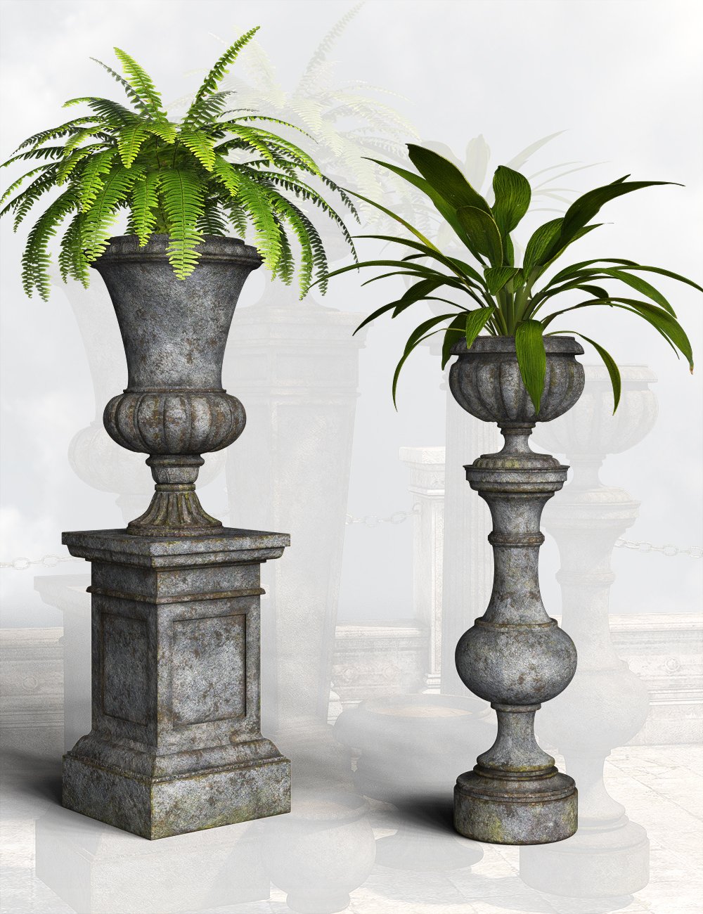 Victorian Garden Decor by: LaurieS, 3D Models by Daz 3D