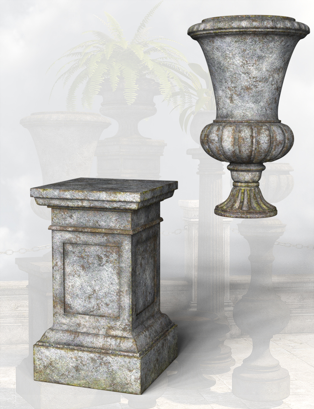 Victorian Garden Decor by: LaurieS, 3D Models by Daz 3D