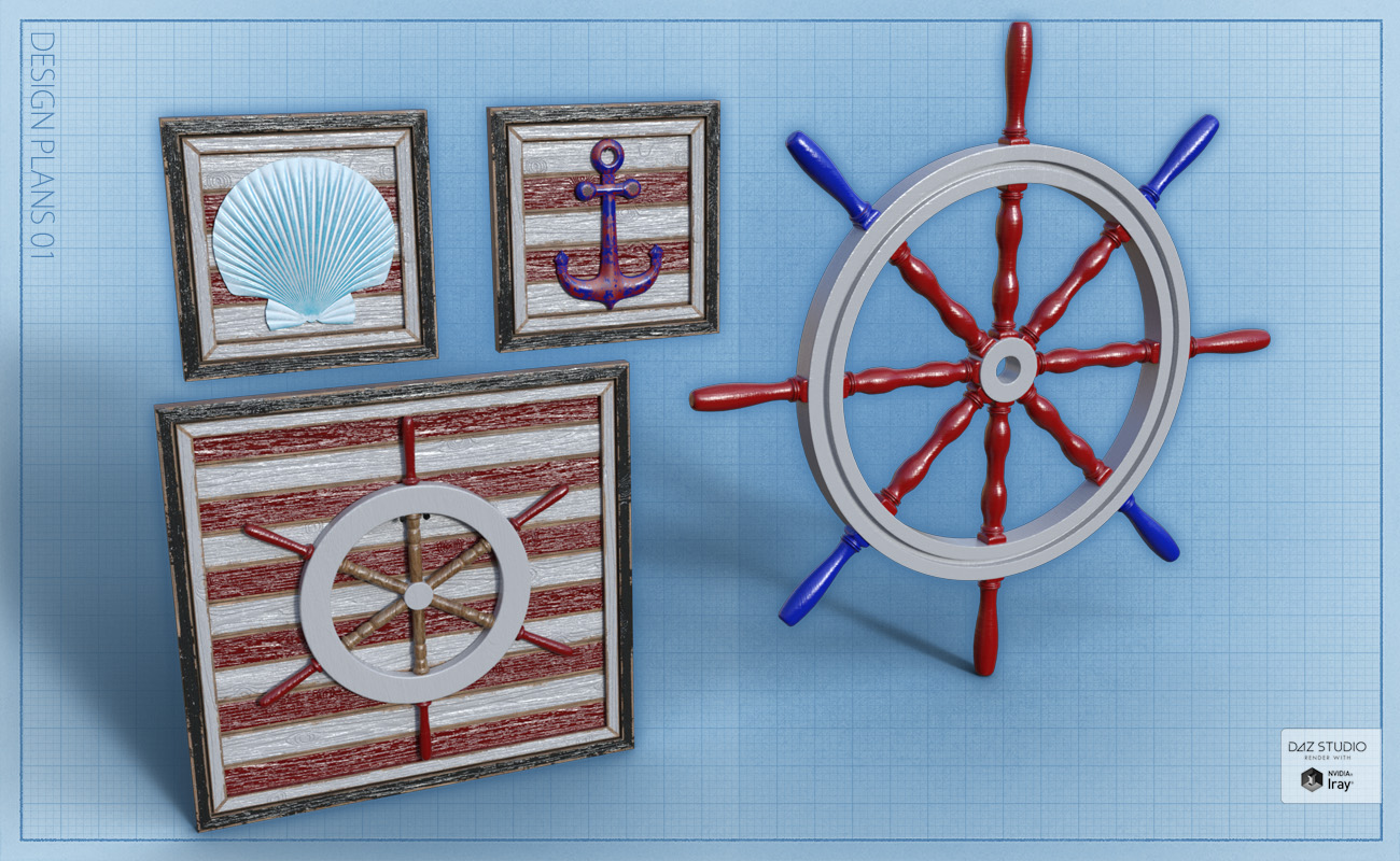 Seaside Nautical Whimsey by: ForbiddenWhispers, 3D Models by Daz 3D