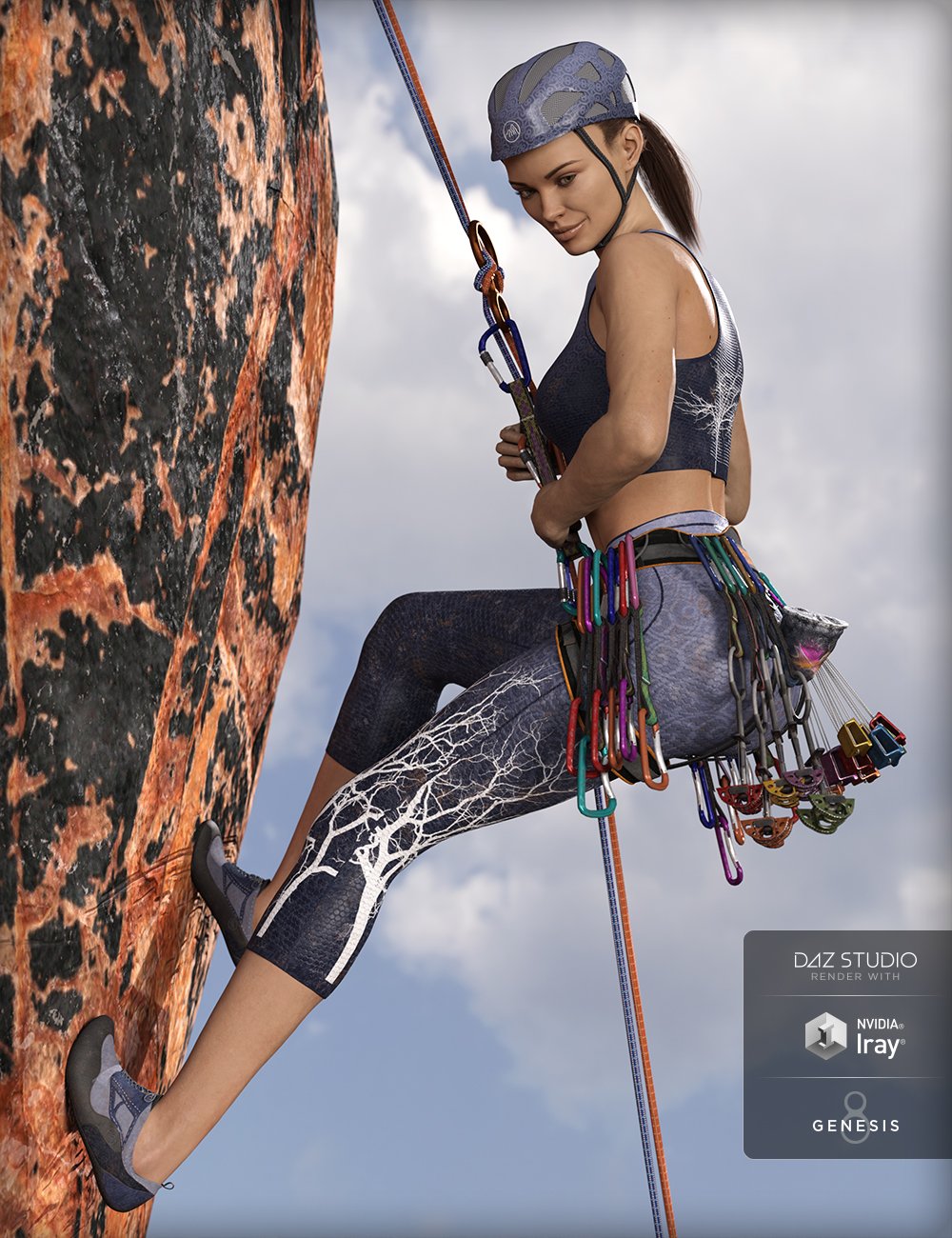 MDCH dForce Climb High Accessories for Genesis 3 and 8