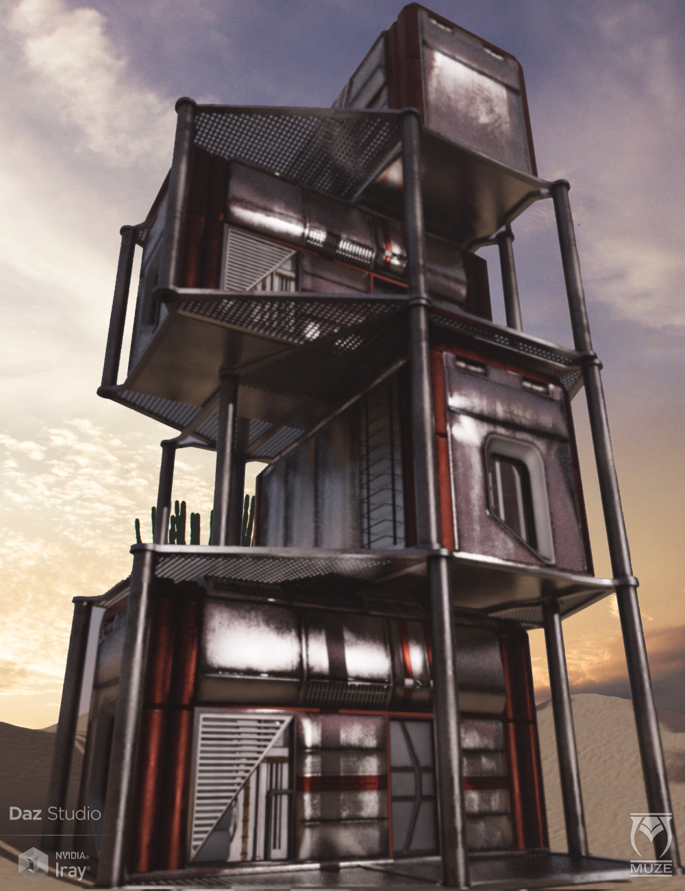Habitation Unit by: Muze, 3D Models by Daz 3D