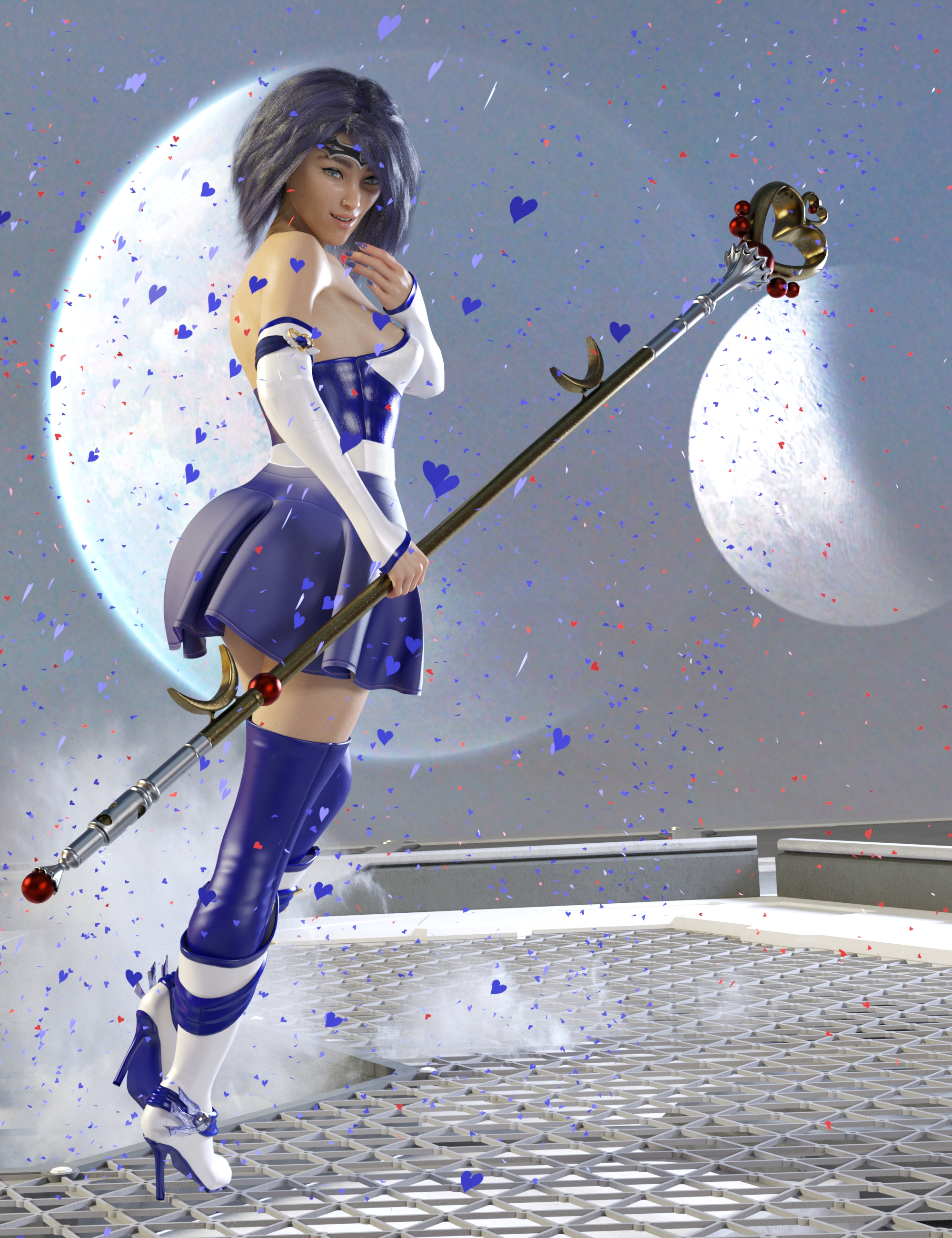 Celestial Moon Weapons Collection by: Britech, 3D Models by Daz 3D