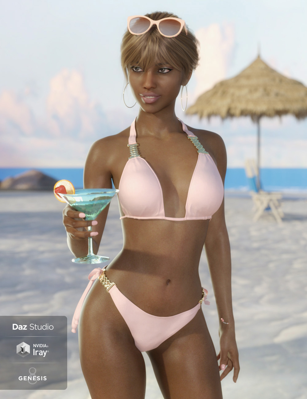 Ndidi for Darcy 8 by: Cherubit, 3D Models by Daz 3D