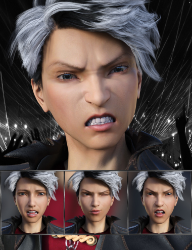 Pop Style - Expressions for Genesis 8 Male and Yuzuru 8 by: JWolf, 3D Models by Daz 3D