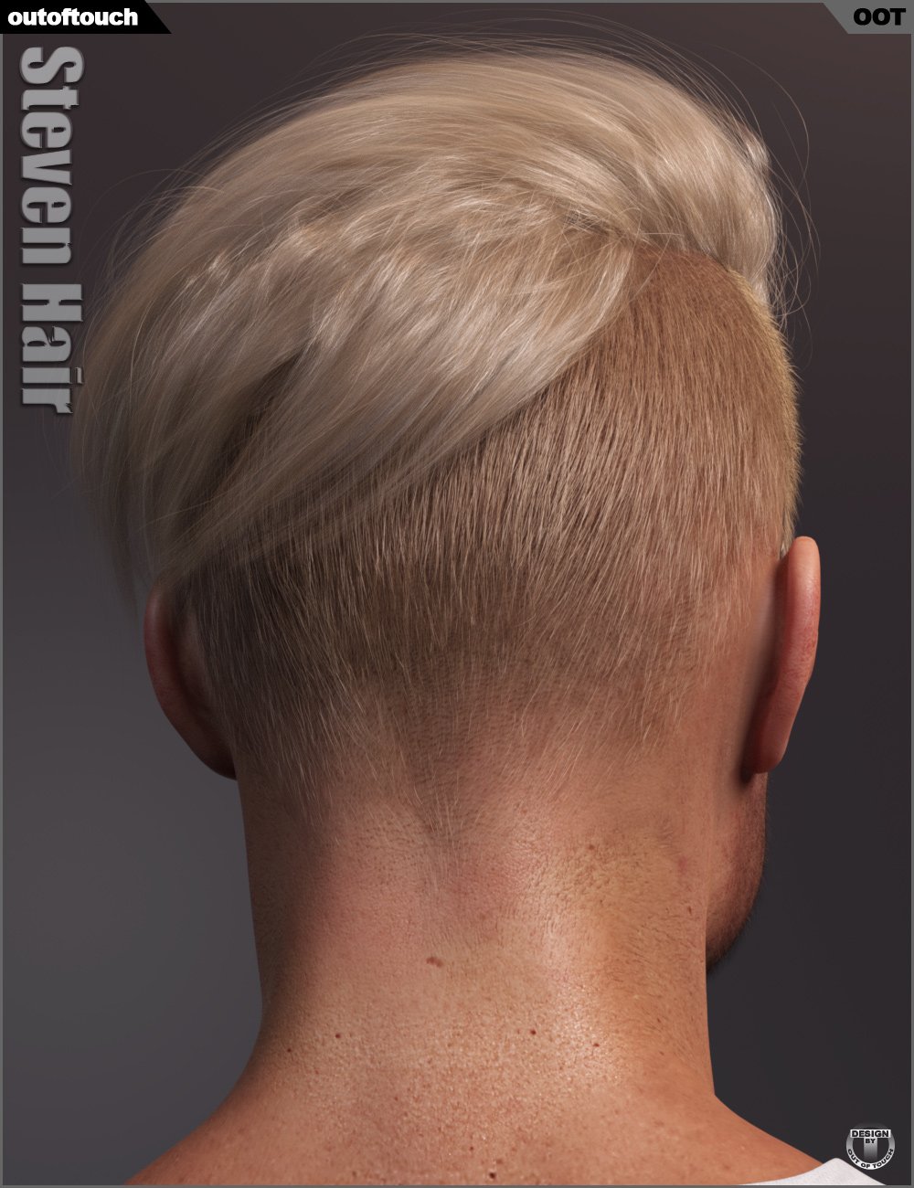 Steven Hair for Genesis 3 and Genesis 8 by: outoftouch, 3D Models by Daz 3D