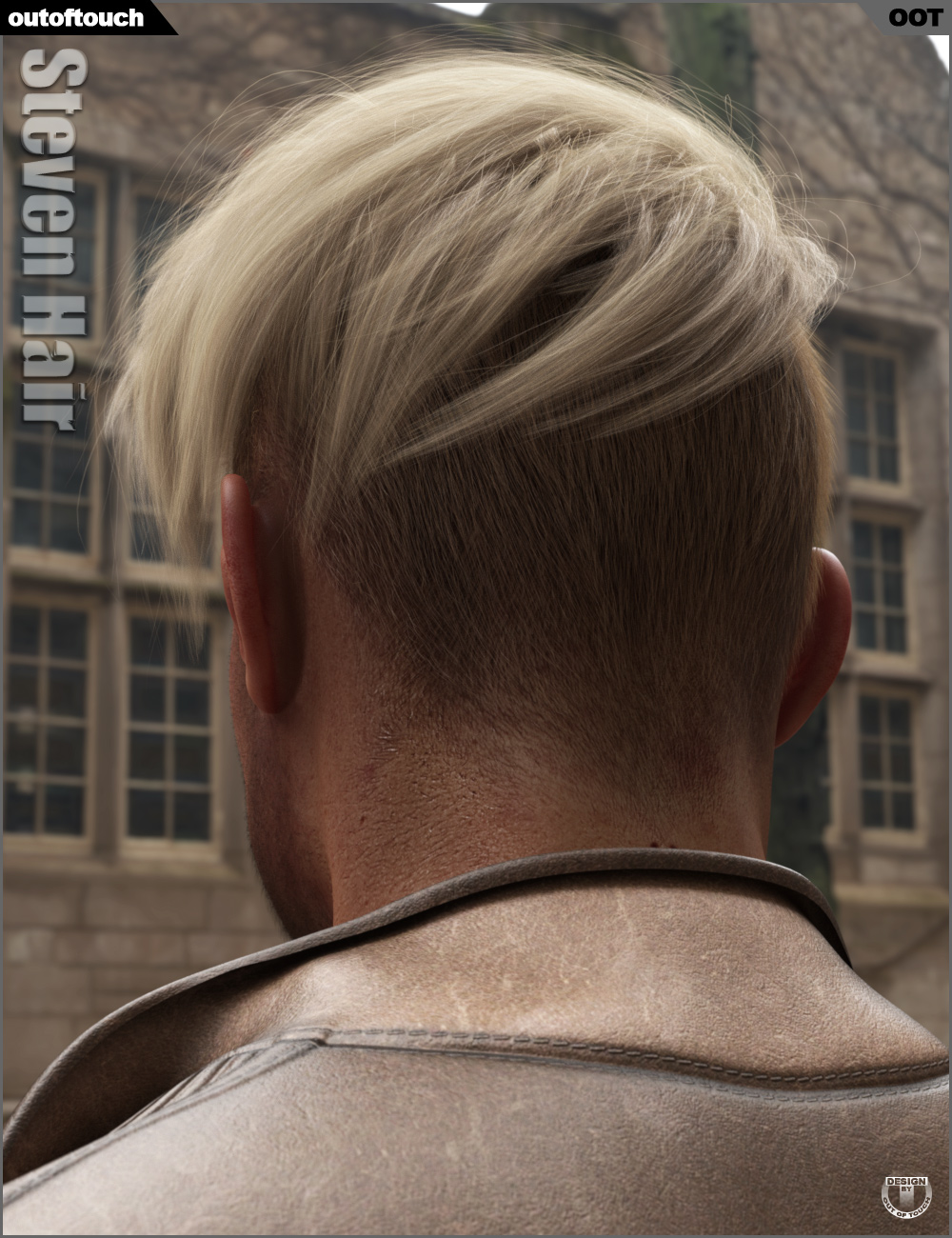 Steven Hair for Genesis 3 and Genesis 8 by: outoftouch, 3D Models by Daz 3D