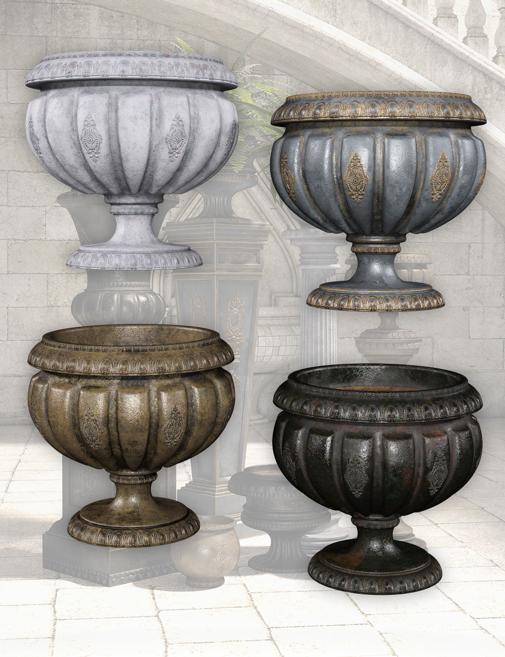 Elegance for Victorian Garden Decor by: LaurieS, 3D Models by Daz 3D