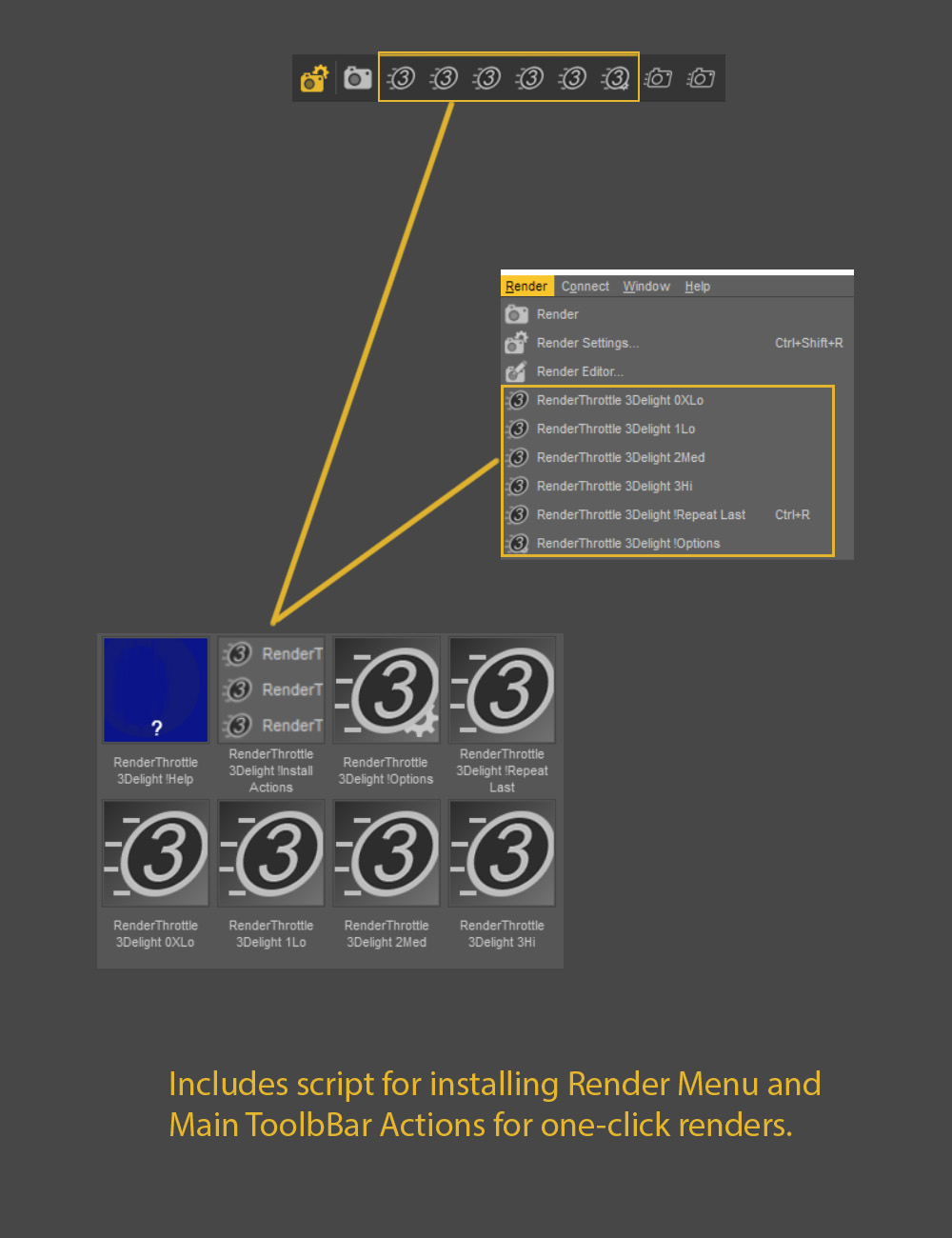 Render Throttle for 3Delight by: omnifreaker, 3D Models by Daz 3D