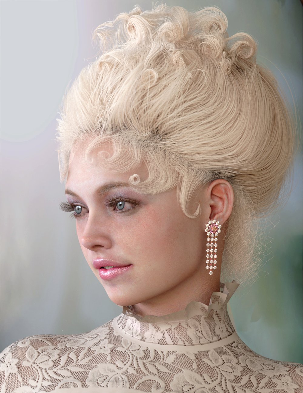 my edwardian hair for genesis 8 females 00 main daz3d