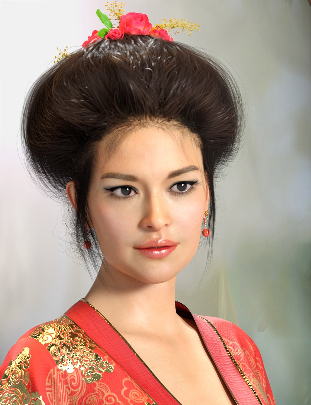 My Edwardian Hair for Genesis 8 Female(s) by: Virtual_World, 3D Models by Daz 3D